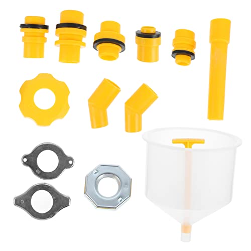 STOBAZA 15-Piece Spill-Free Radiator Coolant Filling Funnel Kit for Automotive Use – Universal Compatibility Sturdy Design Non-Spill Coolant Tool