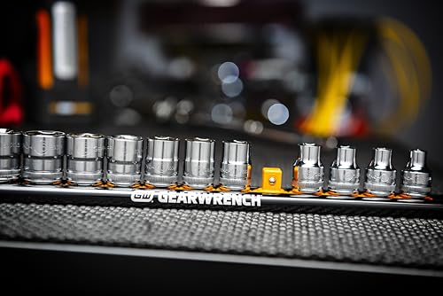 GEARWRENCH 14 Pc. 3/8" Drive 6 Pt. Standard Socket Set, Metric - 80552 - size: 3/8 inch, style: 14 piece