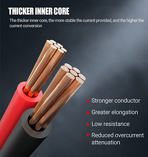 AUTOGEN Heavy Duty Jumper Cables, Booster Cables 2 Gauge 25Feet 800AMP Automotive Jumper Cables Kit for Car, SUV, and Trucks with Professional Clamps and Carrying Bag