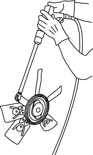 Lisle 43300 Pneumatic Fan Clutch Wrench - style: Pneumatic Fan Clutch Wrench