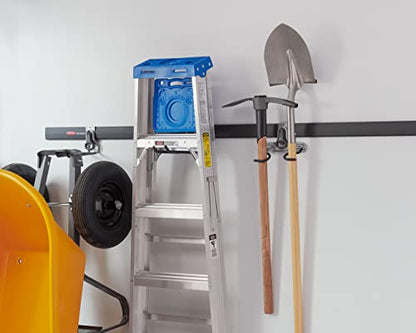 Rubbermaid FastTrack Ladder Hook Garage Wall/Ladder Hanger Wall Mount and Heavy Duty Organization for Home/Garage/Wall/Shed - style: Ladder Hook