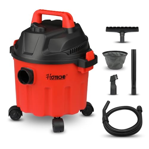Hoteche 2.6 Gallon Portable Shop Wet Dry Vacuum, 800W Compact Utility Vacuum Cleaner with Blower Function, 16KPa Powerful Suction, 12V Car & 110V Home Dual Power, Small Shop Vac - size: 2.6Gal