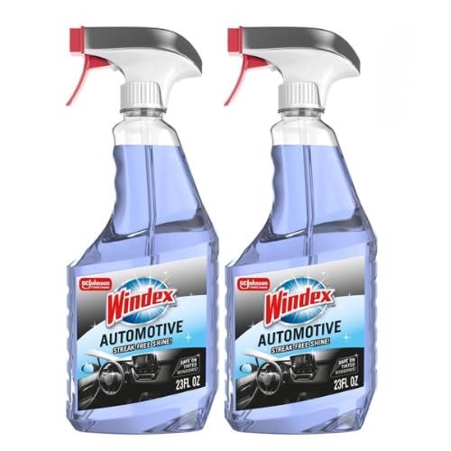 Windex Automotive Car Window and Glass Cleaner, Streak-Free Shine for Car Glass Exteriors, Tinted Windows, and Interior Electronics, 23 fl oz, (Pack of 2) - size: 23 Fl Oz (Pack of 2)