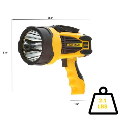 STANLEY FATMAX SL10LEDS Rechargeable 2200 Lumen Lithium Ion Ultra Bright LED Spotlight Flashlight with USB Power Charger - style: Standard