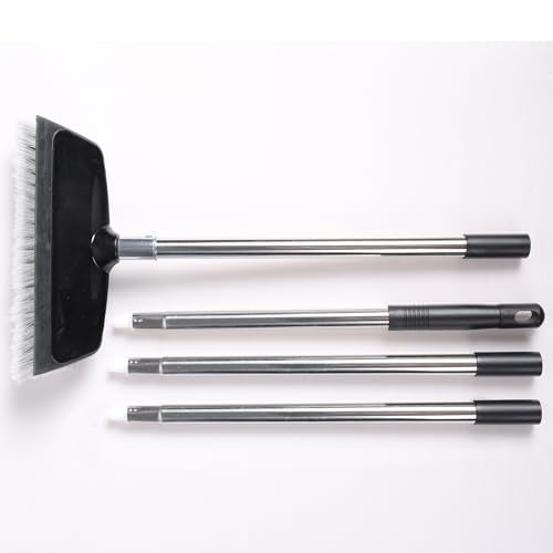 68" Dip Car Wash Brush with Long Handle for Washing Cleaning House Siding, Solar Panel, Auto Cars, SUV, Trucks, RV, Floors and More - color: Gray, size: 68 inch