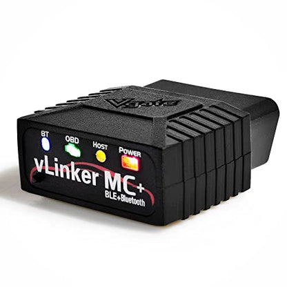 Vgate vLinker MC+ Bluetooth OBD2 Car Diagnostic Scan Tool for iOS, Android, Windows - size: vLinker MC+ BLE4.0 - Android, iOS & Windows