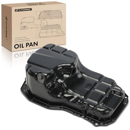 A-Premium Engine Oil Pan Sump with Drain Plug | Compatible with Mitsubishi Eclipse 2006-2012, Galant 2004-2012, 2.4L Gas, Reliable Oil Storage, Perfect Seal