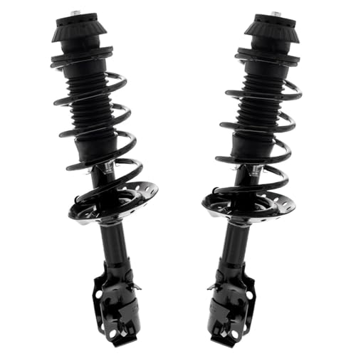 Detroit Axle - Front Struts Sway Bars for 2015-2019 Honda Fit 2 Struts with Coil Spring Assembly 2 Stabilizer Sway Bar End Links 2016 2017 2018 Replacement Suspension Kit - size: 4QS55141/Sway Kit