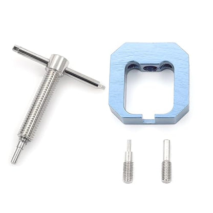 1/8 1/10 RC Motor Gear Puller Remover Universal Pinion Gear Tooth Extractor Repair Tool For 1:8 1:10 Scale Crawler Truck Car Upgrade Parts HSP HPI Axial SCX10 Traxxas RC4WD Redcat (Titanium) - color: Titanium