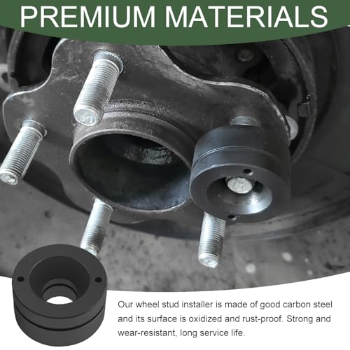 22800 Wheel Stud Installer, Tire Stud Installer Tool, Wheel Stud Puller, Universal Tire Replacement Accessories Compatible with Most All Automotive Wheels and Light-Duty Truck Wheel Stud