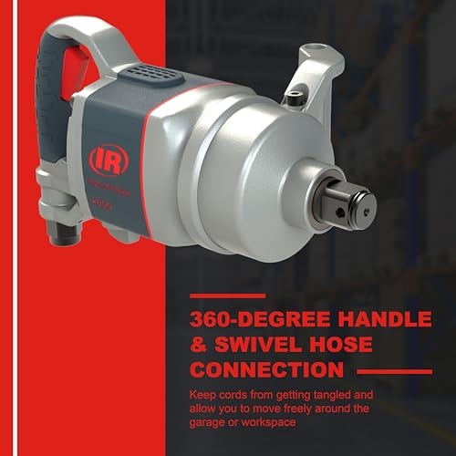 Ingersoll Rand 2850MAX 1" Air Impact Wrench, 2,100 ft-lbs Max Torque, D Handle - style: 2850MAX Standard