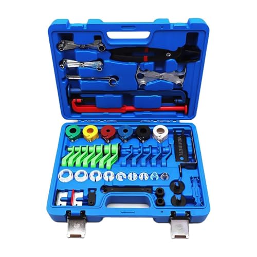 45pcs Master Quick Disconnect Tool Kit for Automotive Fuel Line, A/C, Transmission & Hydraulic Systems, Fuel Line Removal and Separator Tools Suitable for GM, Ford, Chrysler, Dodge, Mazda & More