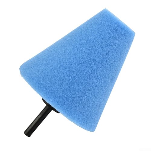 Cone Shaped Drill Polishing Pad for Car Wheels - Foam Buffer Attachment Auto Detailing Kit 72mm