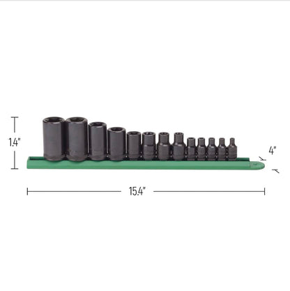 GEARWRENCH 13 Pc. 1/4", 3/8" & 1/2" Drive External Torx Socket Set - 80583