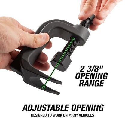OEMTOOLS 25112 Ball Joint Separator, Adjustable Ball Joint Separator Tool, 2-3/8" Max Opening Range, Ball Joint Removal Tool for Trucks, Cars, and SUVs, Works with 3/4" Socket or Wrench