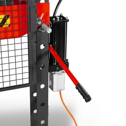 MechMaxx 20 Ton H-Frame Air/Hydraulic Shop Press with Press Pin Kit, Fully Welded Steel Frame, Safety Guard, Foot Pedal Control, HSP20