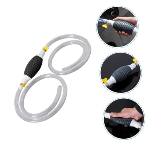 Manual Transfer Pump with Hose Efficient Oil and Water Siphon Kit for Cars Trucks and Motorcycles Durable Hand Pump for Fuel Liquid Extraction