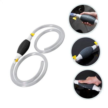 Manual Transfer Pump with Hose Efficient Oil and Water Siphon Kit for Cars Trucks and Motorcycles Durable Hand Pump for Fuel Liquid Extraction