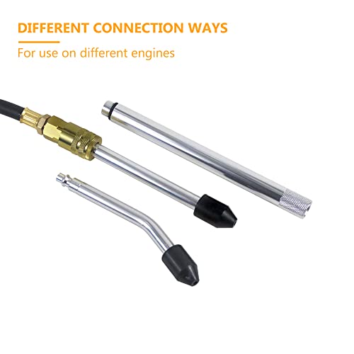 Multi-Function Cylinder Leak Down Tester Automotive Kit,Gasoline Engine Compression Tester,Dual Gauge Leakdown Detector Tool Set for Pressure Check & Leakage Rate Test on Cars,Motorcycles,Trucks...