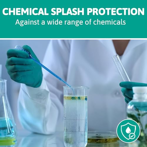 TouchNTuff 92-600 Nitrile Gloves - Disposable, Chemical Splash Resistant, Size Large. - color: Blue, size: Size 9 (Pack of 100)