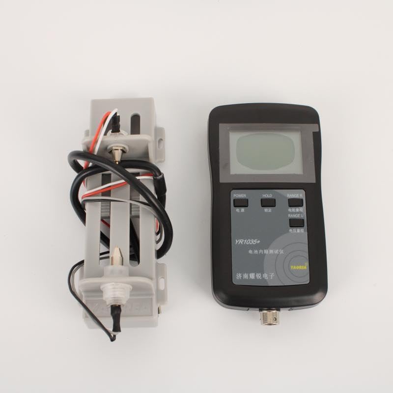 YR1035+ Digital Battery Internal Resistance Tester, LCD Display, Four-Wire Testing System with Probes and Clips (Combination 3) - color: Combination 3