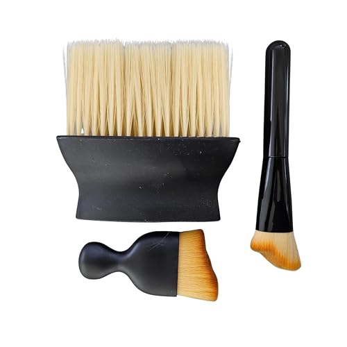 BE:Trend URBAN CAR Multi-Purpose Cleaning Brush Set – 3-Piece Detailing Kit for Cars, Miniature Models, and Figurines | Soft Bristles, Ergonomic Handle, Durable & Eco-Friendly Design