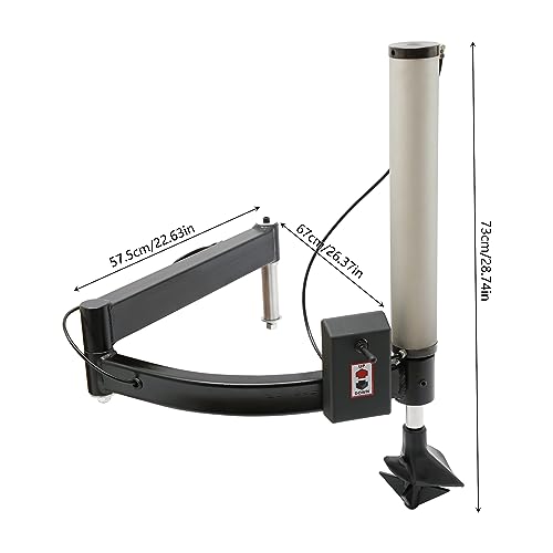 Tire Changer Machine Auxiliary Arm, Professional Left Auxiliary Arm Wheel Repair Assist Elbow Accessories Arm, Shaft Size 120X36mm, Black