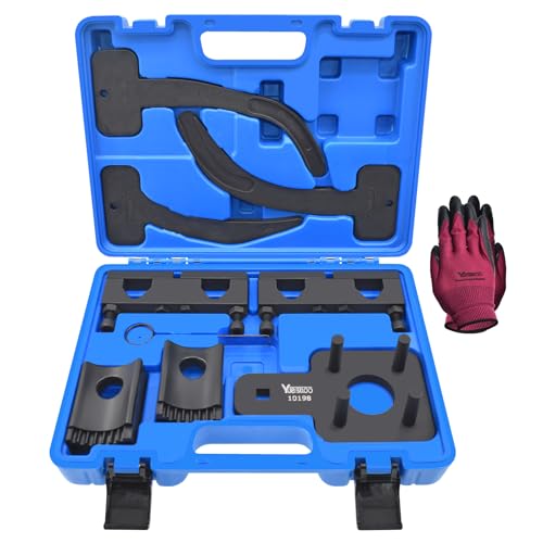 Camshaft Phaser Timing Chain Tool, 10369 10200A 10202 10198A 2025200090 | Camshaft Holding Tool Crankshaft Pulley Wrench Compatible with VW Chrysler Dodge 3.6L Pentastar Engine - size: 9pcs