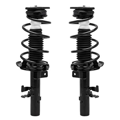 Detroit Axle - Front Struts & Coil Spring + Sway Bars Kit Replacement for 2015-2018 Ford Focus Electric S SE Titanium - 4pc Set - size: 4QS50253/ sway kit
