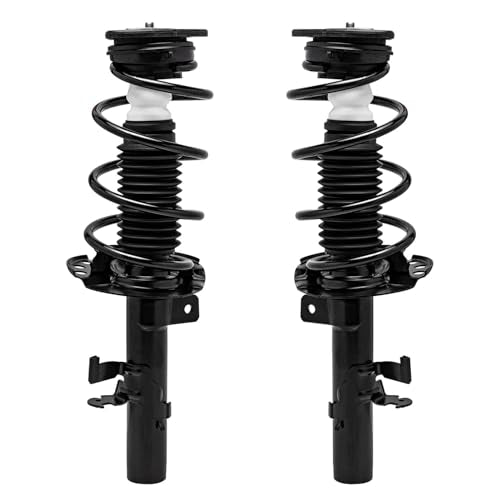 Detroit Axle - Front Struts & Coil Springs Sway Bar Links Replacement for 2013-2018 Ford Focus Electric S SE Titanium - 4pc Set - size: 4QS47484/ sway kit