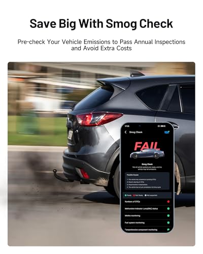 TOPDON Carpal-US OBD2 Code Reader Bluetooth, All System OBD2 Scanner for iOS & Android, Vehicle Health Check, 6 Maintenance Services, Smog Check, Repair Guide, 1 Year Free Update