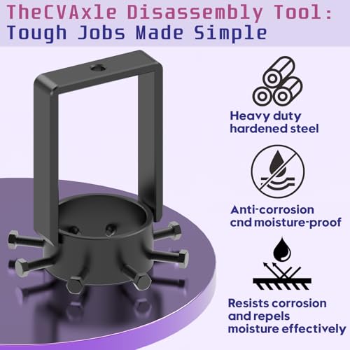 Universal CV Axle Removal Tool Set with Inner CV Axle Puller Tool with 5/8"-18 Slide Hammer and 3.75 inch CV Axle Shaft Puller Tool Kit and Pry Bar Wrench Adaptor Head - style: 3-in-1