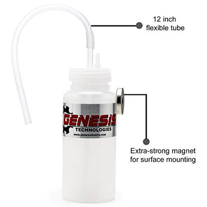 Genesis Universal 1 Person Brake Bleeder Bottle with a 16 Pound Magnet Mount and 12 Inch Fluid Tube - size: 16 Ounces