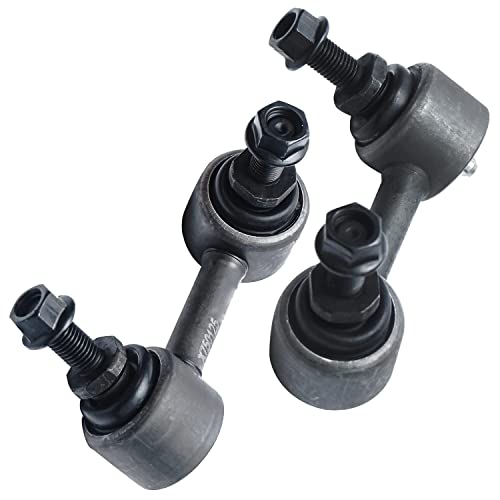 Detroit Axle - Rear 4pc Shock Absorbers Kit for 2013 Honda Fit, 2 Shock | Absorbers 2 Sway Bar Links Replacement - size: 4AS47270/shock kit