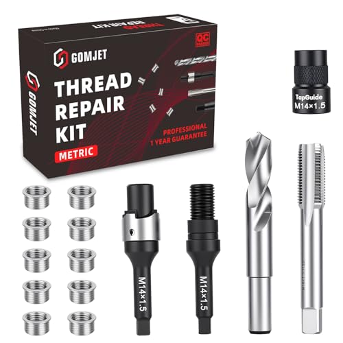 M14X1.5 Metric Thread Repair Kit, with M14X1.5X9.4MM Stainless Steel Insert Qty 10 - size: M14x1.5x9.4mm