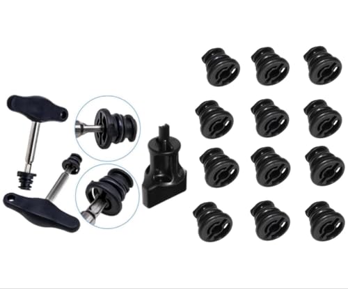 2 Oil Drain Plug Removal Tools, 12 PCS Oil Drain Plug, Compatible with Volkswagen 1.8L 2.0L, Audi A3 A4 A5 A6 Q7 S3 TT, Volkswagen Beetle, Golf/GTI/Sportwagen/Passat, Tiguan,06L103801 06L103801D