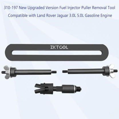 ZKTOOL New Upgraded Version Fuel Injector Puller Removal Tool Compatible with Land Rover Jaguar 3.0L 5.0L Gasoline Engine, Easily Remove Fuel Injectors Without Damage, Replaceable 310-197 - color: PLUS 310-197
