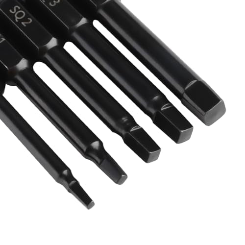 Narwhal Robertson Square Drill Bit Set (24 Pack - 2.3" Long Magnetic Heads) Square Screwdriver Bit Sizes #0, #1, #2, #3, and #4 - style: Square