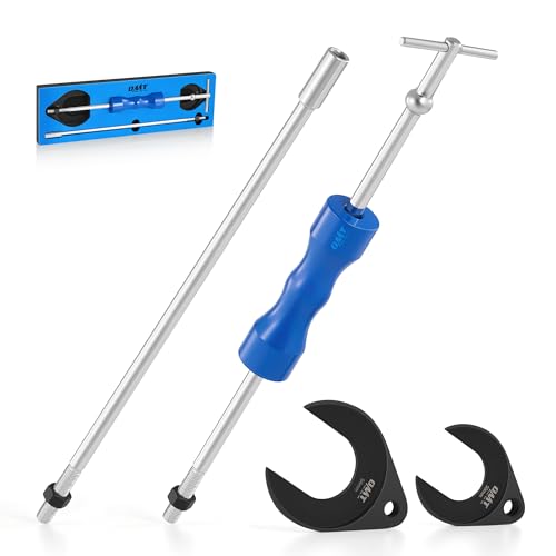 OMT CV Axle Removal Tool with Slide Hammer and 50 & 64 mm CV Joint Forks | CV Shaft Removal Tool Axle Puller Set Compatible with Ford Taurus Mercury Sable SVT Raptor Lincoln Navigator - color: Blue Slide Hammer, size: 2" & 2.5" CV Joint Fork