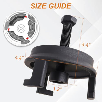 Harmonic Balancer Puller Set, Engine Damper Removal Tool Compatible with GM, Chrysler, Jeep, Dodge, LS Crank Pulley Puller, High Strength Steel for Engine Balancer Replacement