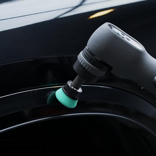 SPTA Green T120 Heavy-Cut Mini Polishing Foam Pad, 5Pcs 1.3inch/32mm Sponge Polishing Buffing Pads, Car Foam Detail Polishing Pad Kit for Car Detail Polishing, Small Area Polishing -FPTSS1G - color: 5Pcs Green T120 Heavy-Cut Pad, size: 1.3 Inch (32mm)