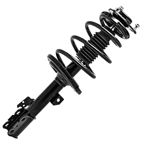 Detroit Axle - FWD Front Struts & Coil Spring + Rear Shock Absorbers Replacement for 2011-2014 Toyota Sienna 3.5L - size: 4AQ47158/Shock Kit