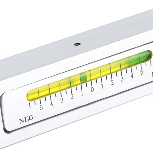 Aramox Adjustable Universal Magnetic Gauge Tool Aluminum Wheel Alignment Gauge for Camber Caster Measurement 5 to 5 Degrees for Car Truck Brake Disc Hub Workshop Use