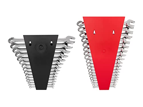 TEKTON Combination Wrench Set, 34-Piece | WCB91301 - size: 34-pc. (1/4-1 in., 6-24 mm), style: Rack