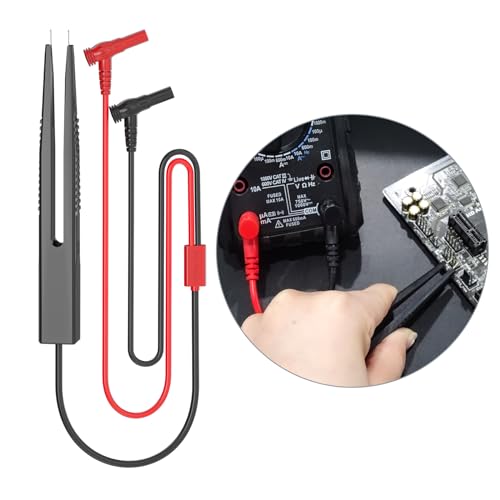 Goupchn 33PCS Multimeter Test Leads Kit for Digital Electrical Testing | Replaceable Precision Probes Set, Wire-Piercing Probes, Alligator Clips, Test Hook Clips, Test Tweezer - style: 33PCS