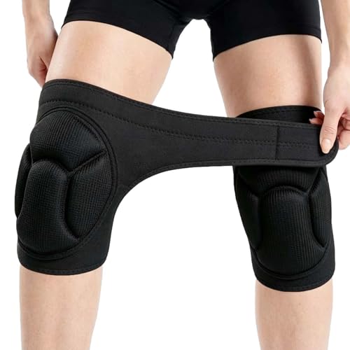 Men Women Knee Pads for Adult, Waterproof Kneepads for Gardener, Carpenter, Cleaner, Painter, Landscaper, Padded Knee Pad Protectors for Cleaning Floors, Mechanic Repair, Planting Flowers, Black Large - color: Black, size: Large