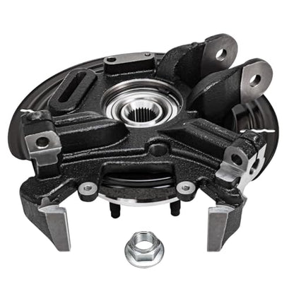 Detroit Axle - Rear Steering Knuckles w/Wheel Hubs Brake Calipers Replacement for Ford Explorer Mercury Mountaineer - 4pc Set - size: 4BU47708/Kit
