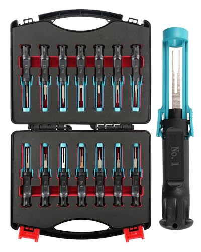 14PCS Universal Terminal Removal Tool Kit, Pin Connector Release | Electrical Connector Extractor Tool Set with Non-Slip Handles for Replaces Universal Vehicle Wire Harness.for Automotiv - size: 14PCS Terminal Removal Tool