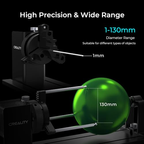 Creality Rotary Kit Pro, Laser Rotary Roller 3 in 1 Multi-Function Engraving Accessories for Laser Engraver, Jaw Chuck Rotary for Engraving Wine Glass, Baseball Bat, Ring and Most Cylindrical Objects - size: Rotary Roller-Pro