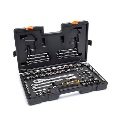 GEARWRENCH 202 Piece SAE/Metric Mechanics Tool Set 1/4", 3/8", & 1/2" Drives | GW72MLCBMTS - style: 202 Piece